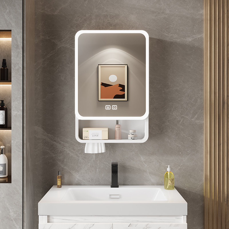 Home Bathroom Organizer - منظم مرآة لخزانة الحمام، أرفف تخزين،