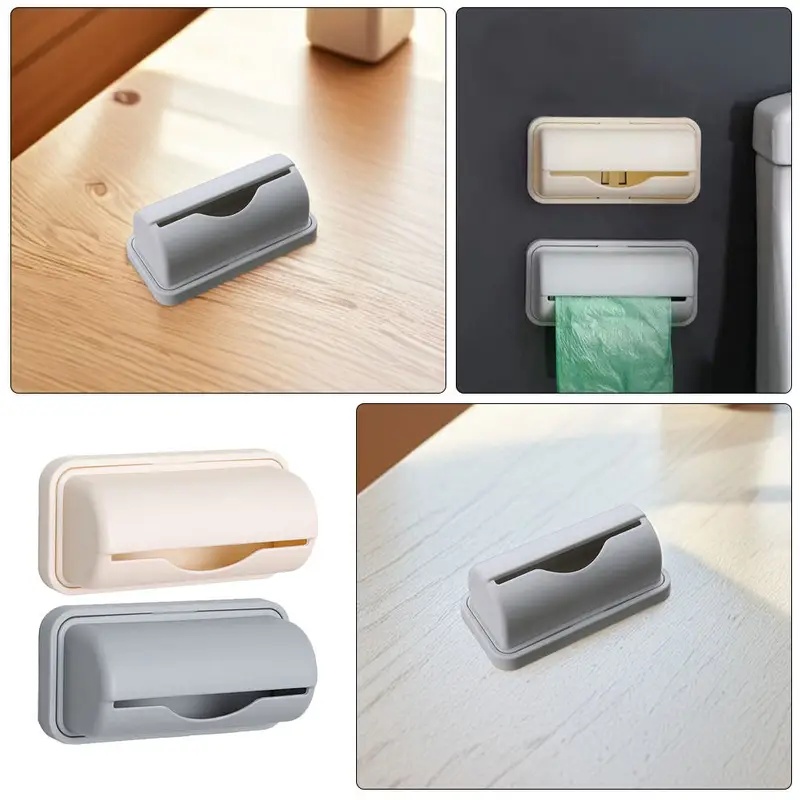Home Bathroom Organizer - 1/2/3/4 قطع موزع أكياس قمامة مثبت