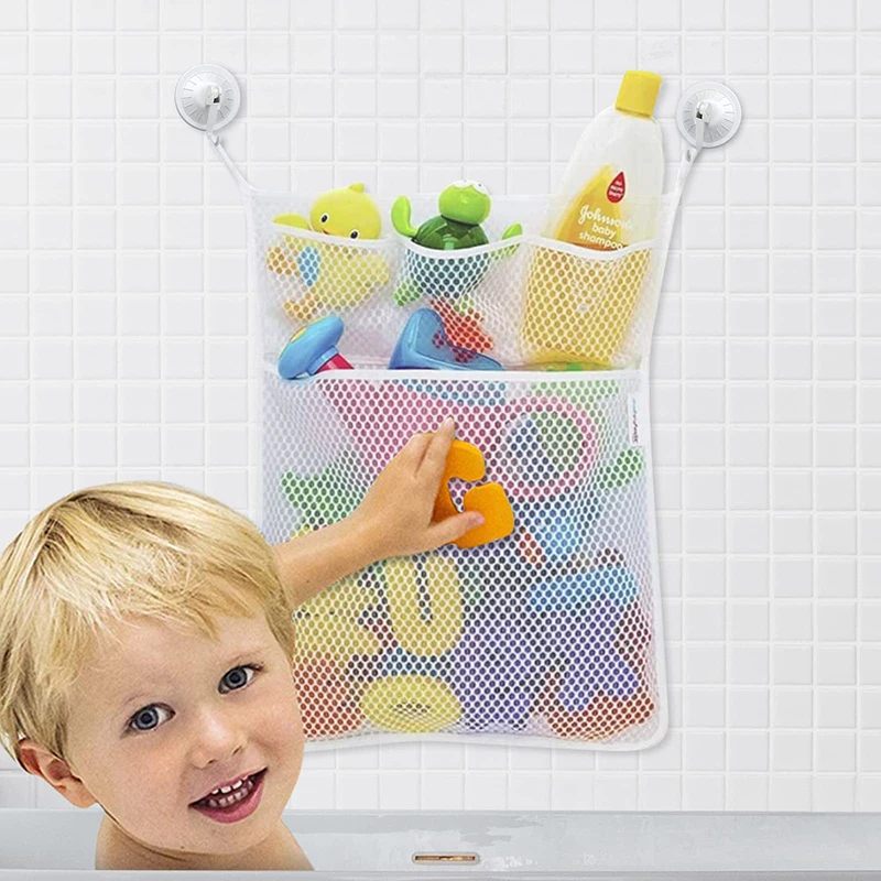 Home Bathroom Organizer - ألعاب حمام استحمام الطفل، شبكة تخزين
