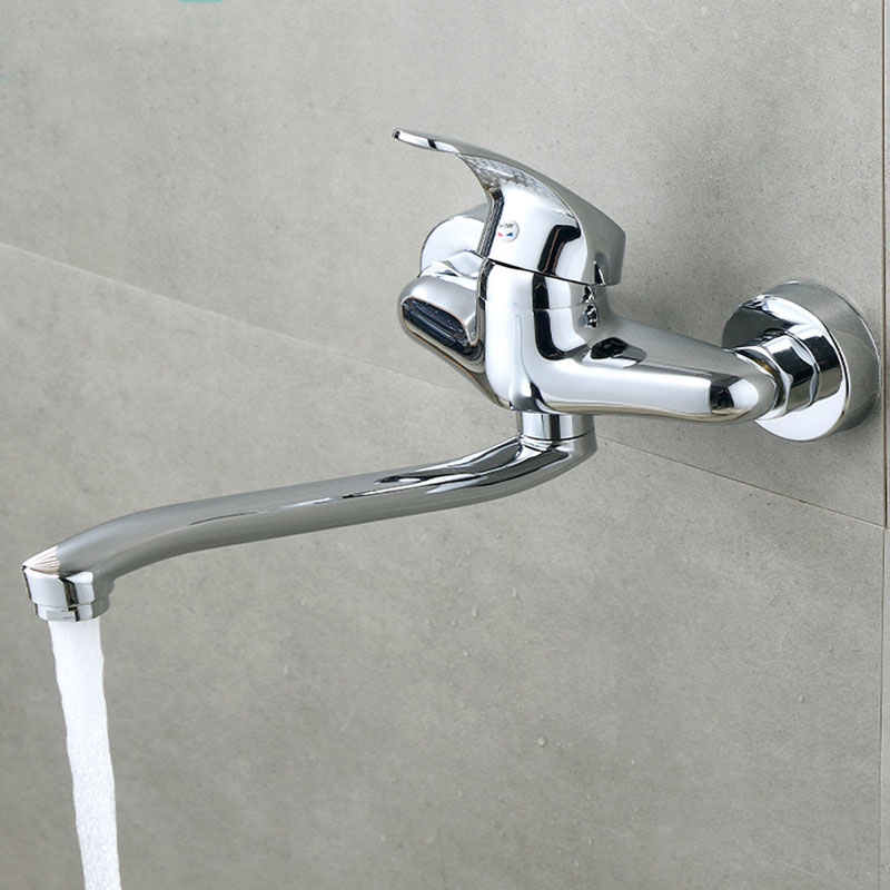Basin Mixer Tap - الحائط صنبور المطبخ ثقوب مزدوجة حوض