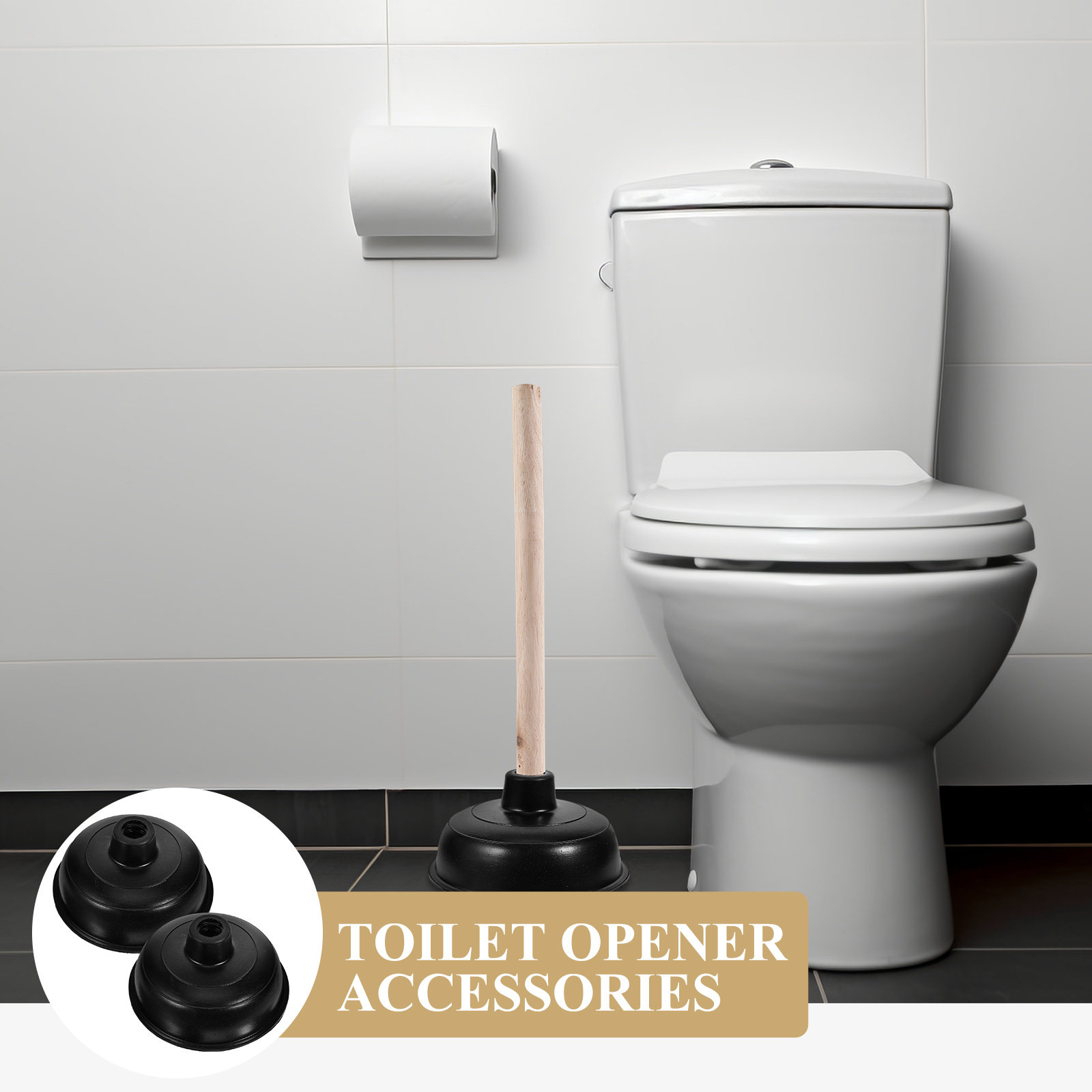 قطعتان من رؤوس المكبس المطاطية - مراجعة Plunger Toilet وسعره
