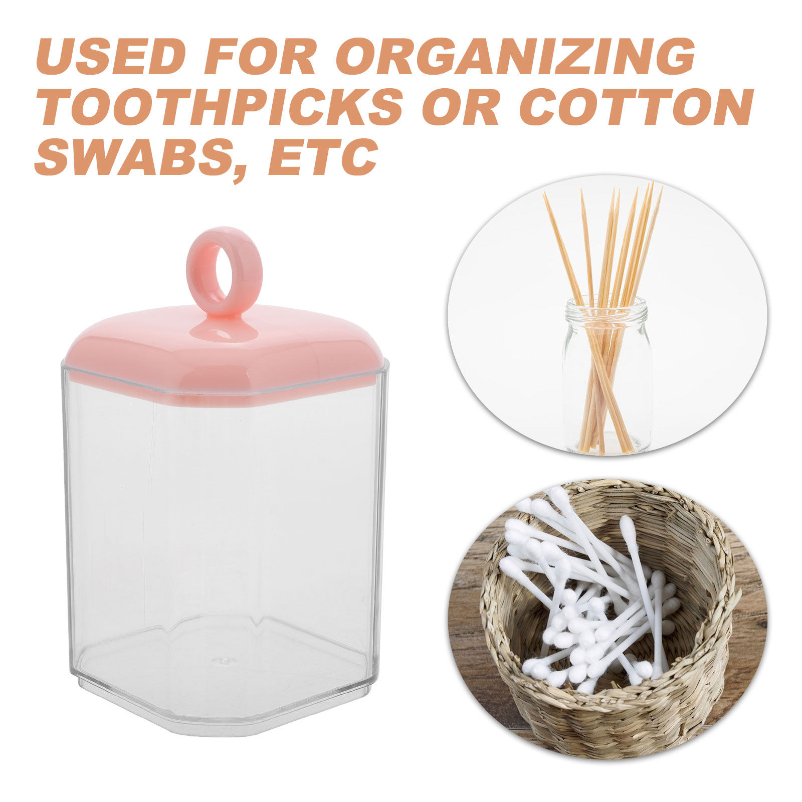 صندوق تخزين وسادات القطن لسطح  - مراجعة Home Essentials Bathroom Storage وسعره