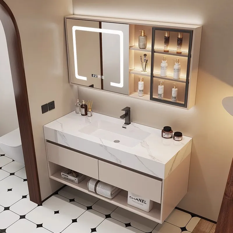حوض سيراميك حديث للحمام مع خزا - مراجعة Home Bathroom Vanity Combo وسعره