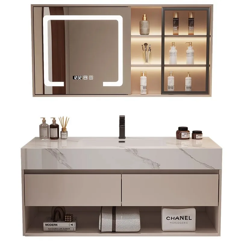 حوض سيراميك حديث للحمام مع خزا - مراجعة Home Bathroom Vanity Combo وسعره