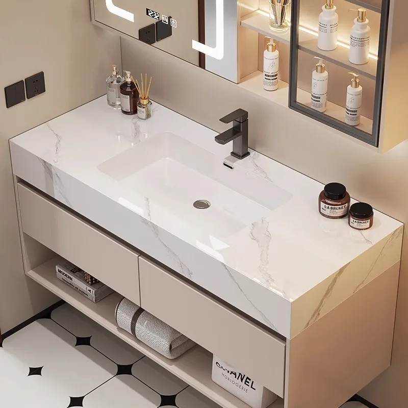 حوض سيراميك حديث للحمام مع خزا - مراجعة Home Bathroom Vanity Combo وسعره