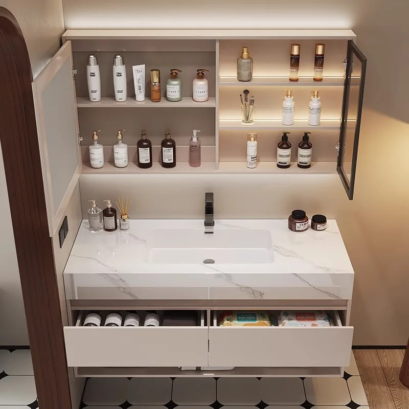 حوض سيراميك حديث للحمام مع خزا - مراجعة Home Bathroom Vanity Combo وسعره