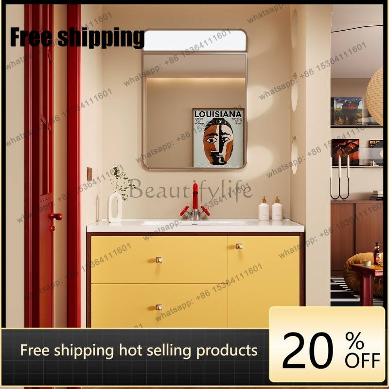 LJY خزانة حمام جدارية تحت الحو - مراجعة Home Bathroom Vanity Combo وسعره