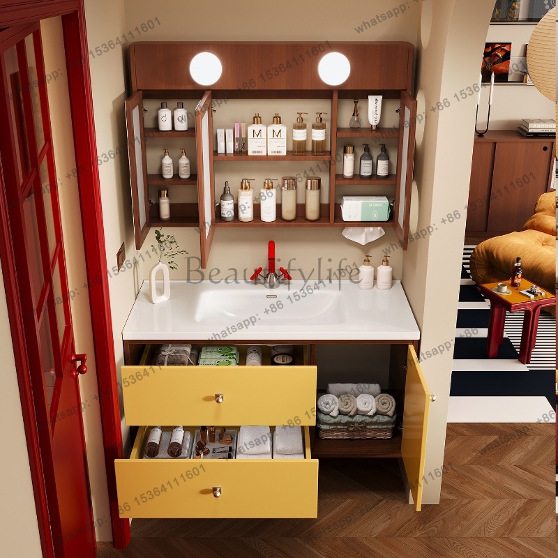 LJY خزانة حمام جدارية تحت الحو - مراجعة Home Bathroom Vanity Combo وسعره