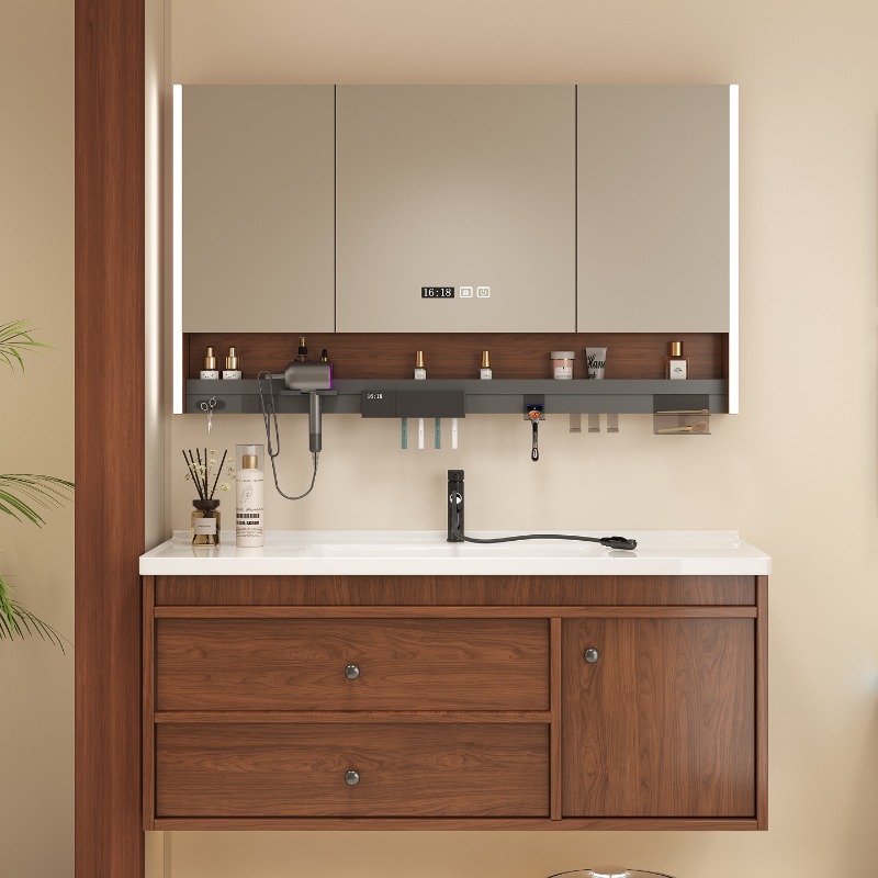 خزانة حمام بيضاء، خزانة عرض لغ - مراجعة Home Bathroom Vanity Combo وسعره