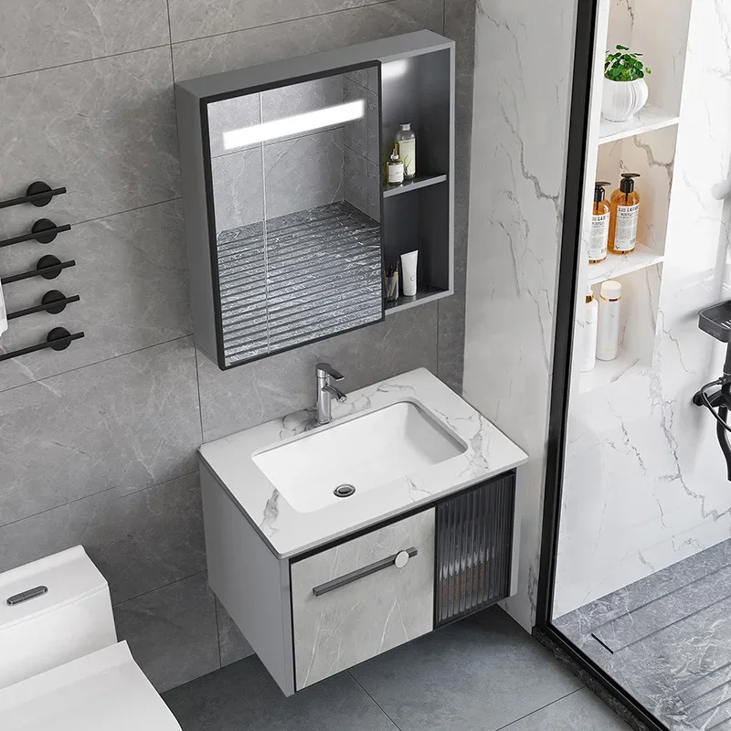 خزانة حمام مقاومة للماء مع مرآ - مراجعة Home Bathroom Vanity Combo وسعره