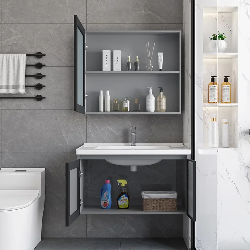 خزانة حمام مقاومة للماء مع مرآ - مراجعة Home Bathroom Vanity Combo وسعره