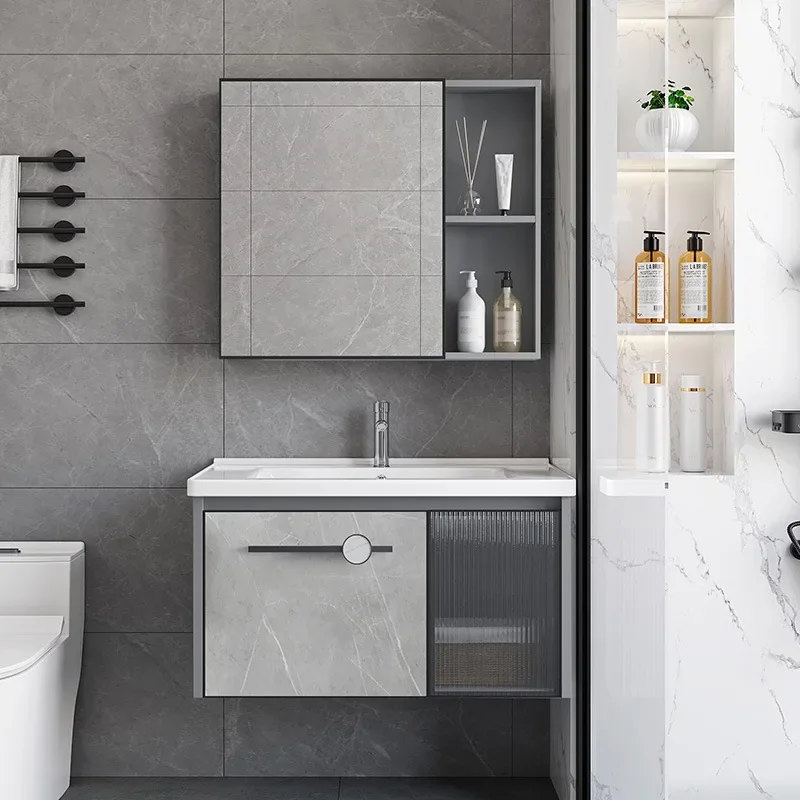 خزانة حمام مقاومة للماء مع مرآ - مراجعة Home Bathroom Vanity Combo وسعره
