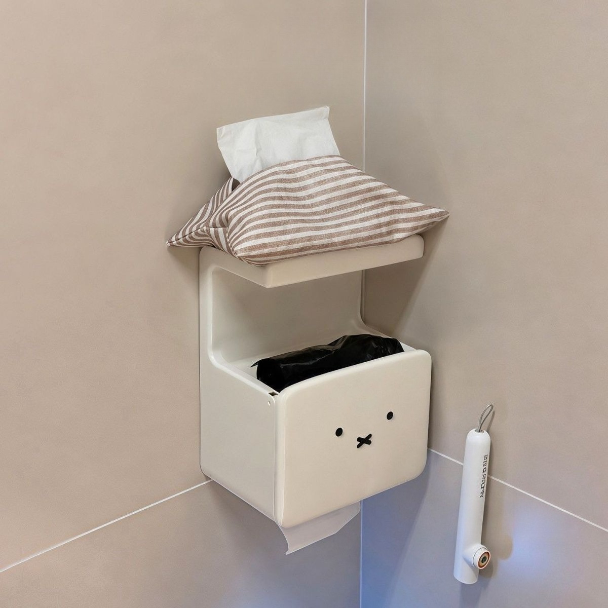 حامل مناديل حمام لطيف بتصميم م - مراجعة Home Edit Bathroom Storage وسعره