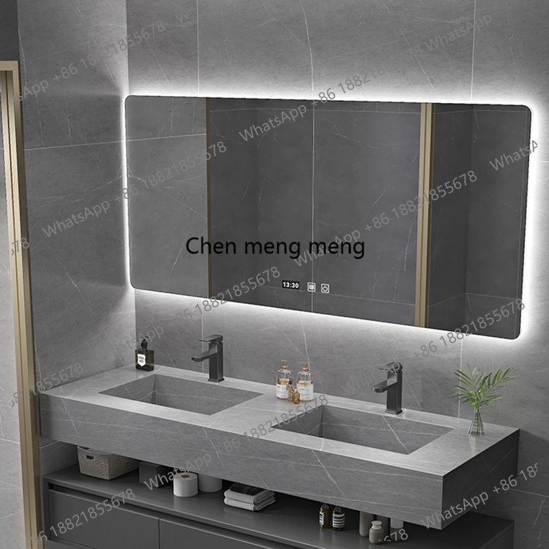 خزانة حمام فاخرة سوداء مع إضاء - مراجعة Home Bathroom Vanity Combo وسعره