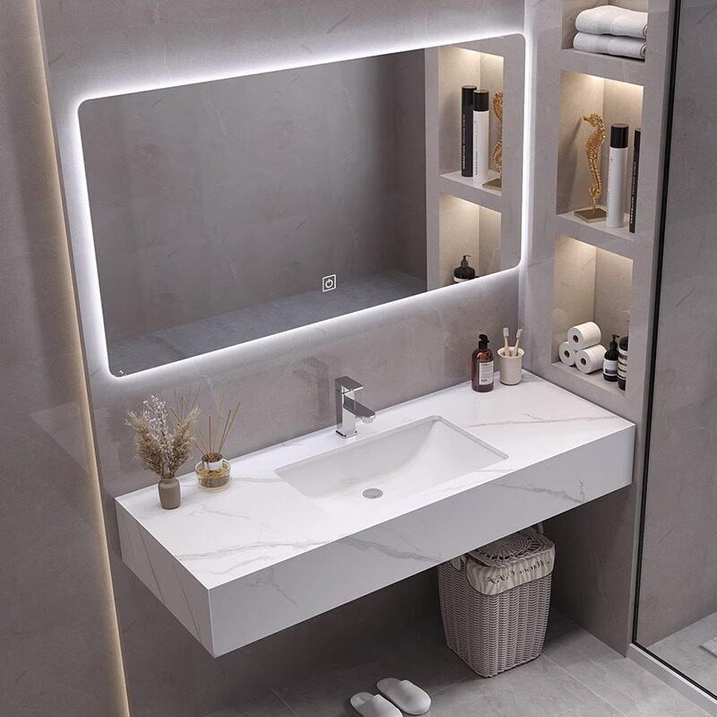 خزانة حمام عصرية للعرض والتنظي - مراجعة Home Bathroom Vanity Combo وسعره