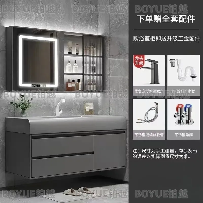 وحدة حمام ذكية فاخرة خفيفة الو - مراجعة Home Bathroom Vanity Combo وسعره