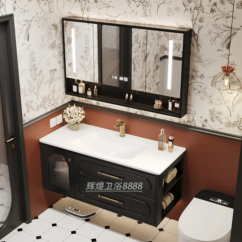 خزائن الحمام الفرنسية الفاخرة  - مراجعة Home Bathroom Vanity Combo وسعره