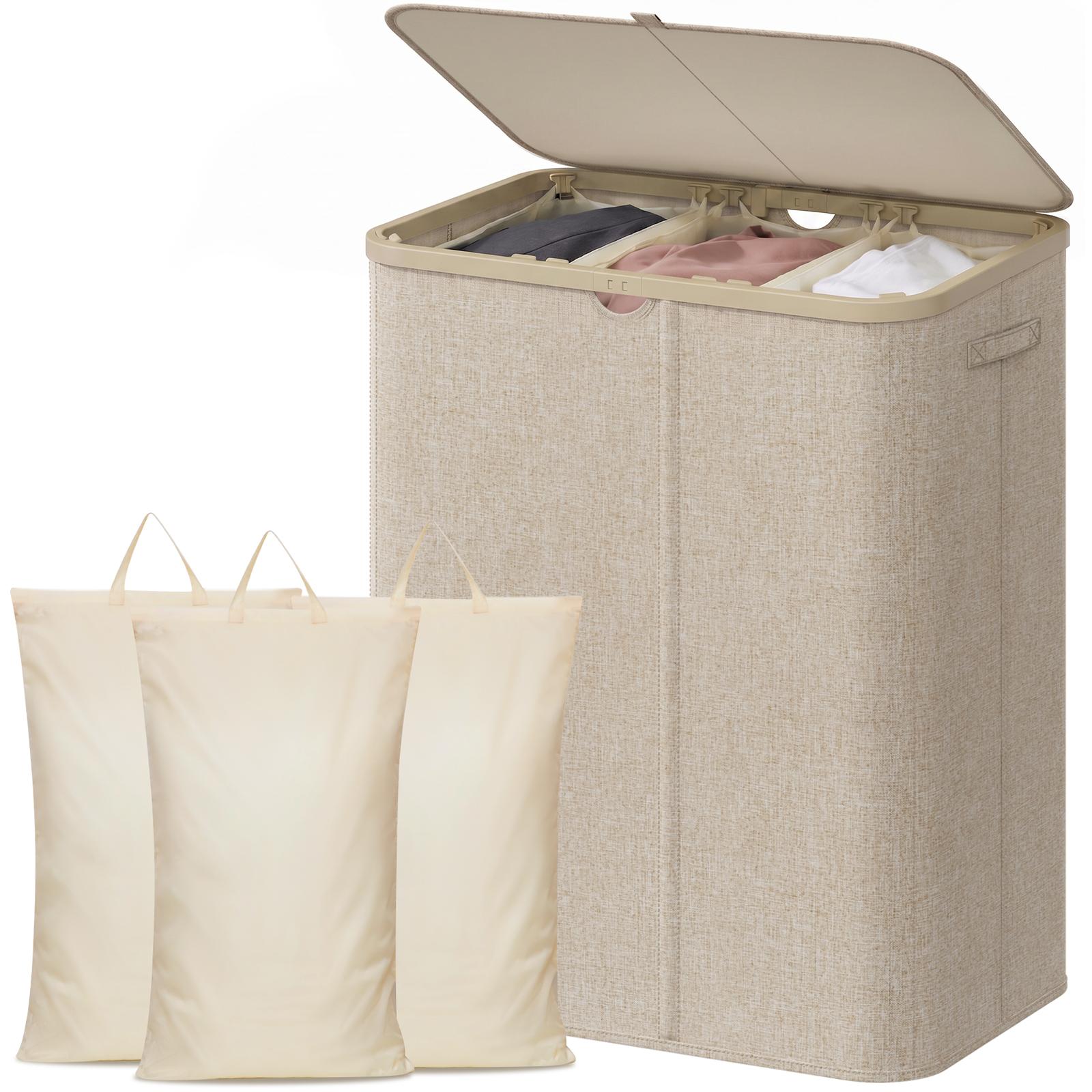 سلة غسيل بلاستيكية كبيرة جدًا  - مراجعة Home Essentials Bathroom Storage وسعره