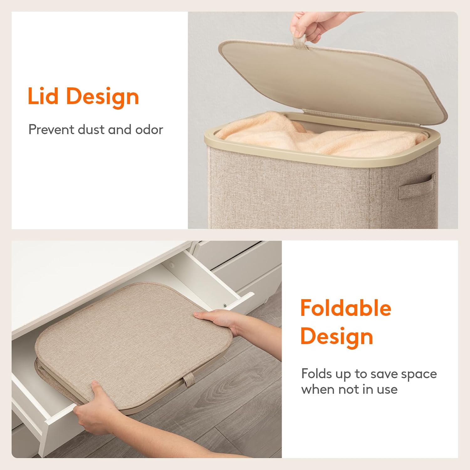 سلة غسيل بلاستيكية كبيرة جدًا  - مراجعة Home Essentials Bathroom Storage وسعره