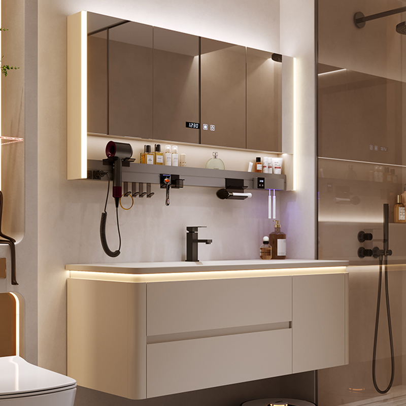 خزائن الحمام الحديثة البسيطة م - مراجعة Home Bathroom Vanity Combo وسعره