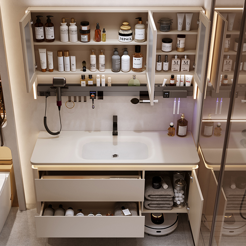 خزائن الحمام الحديثة البسيطة م - مراجعة Home Bathroom Vanity Combo وسعره