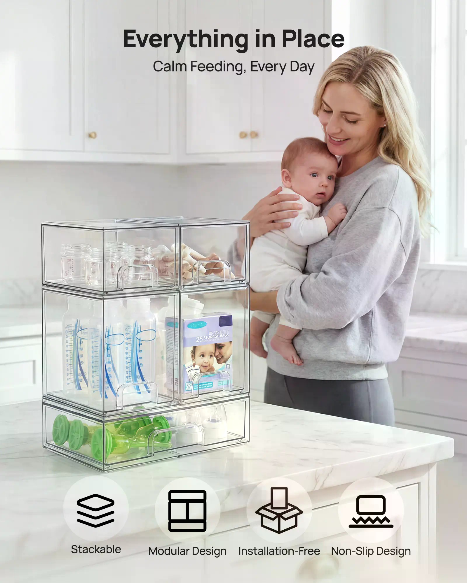 مجموعة من 5/8 قطع من حاويات ال - مراجعة Home Bathroom Organizer وسعره