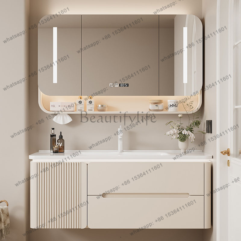 خزانة حمام فاخرة وعصرية من LJY - مراجعة Home Bathroom Vanity Combo وسعره