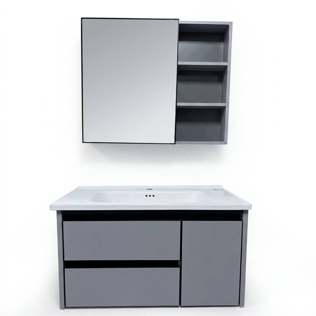 خزانة حمام عصرية صديقة للبيئة  - مراجعة Home Bathroom Vanity Combo وسعره