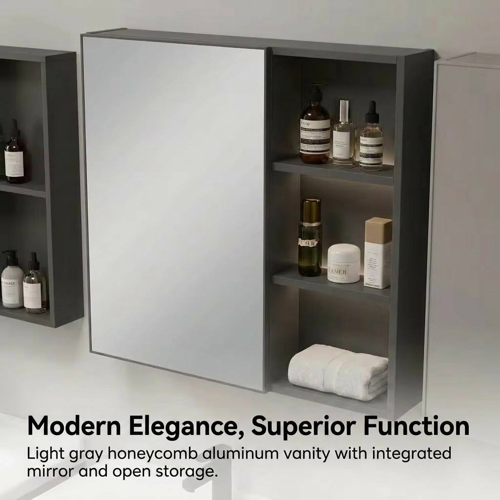 خزانة حمام عصرية صديقة للبيئة  - مراجعة Home Bathroom Vanity Combo وسعره